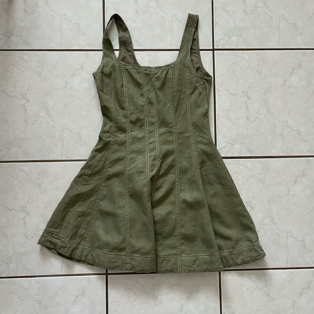 Christian Lacroix Olive Green Dress